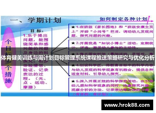 体育健美训练与周计划目标管理系统课程推送策略研究与优化分析